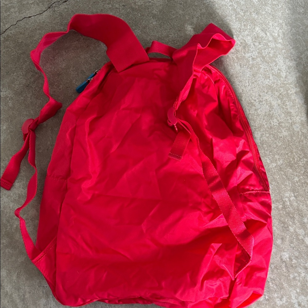 Red Nylon foldable Backpack Flight 001 - Picture 5 of 7